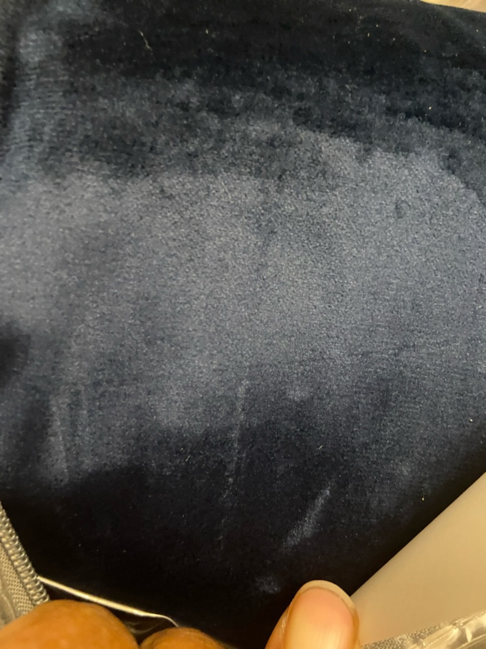 Liz Claiborne Retired Holland Blackout Lined Velvet Grommet Panel Lot of 2 Navy. - Picture 5 of 9